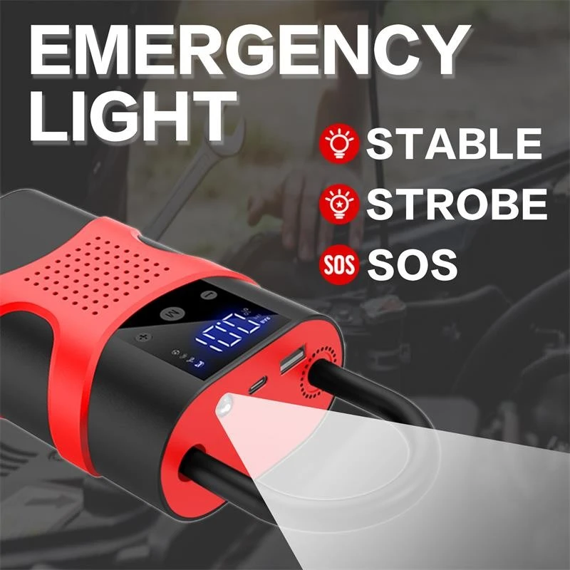 Battery Jump Starter With Air Compressor